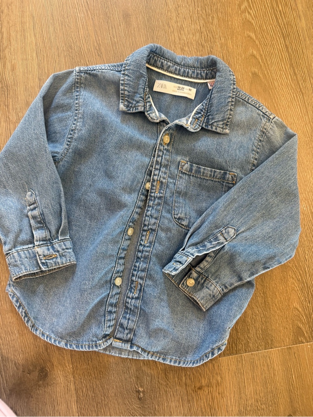 ZARA Kids Blue Denim Jacket